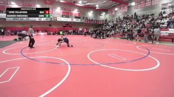 106 lbs Quarterfinal - Damien Hinojosa, Chiawana vs Jose Villafana, Moses Lake