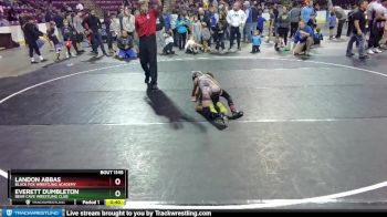 67 lbs 5th Place Match - Landon Abbas, Black Fox Wrestling Academy vs Everett Dumbleton, Bear Cave Wrestling Club