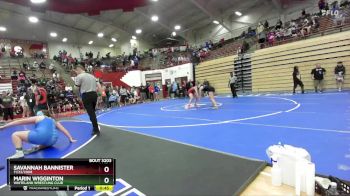 155 lbs Cons. Semi - Marin Wigginton, Whiteland Wrestling Club vs Savannah Bannister, 11/22/2008
