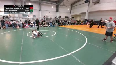 52 lbs 3rd Place Match - Tucker Scalf, South East Texas Gladiators Wrestling Club vs Zachary Walsmith Ii, Randall Youth Wrestling Club