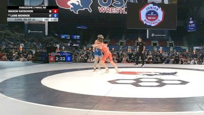 132 lbs Cons. Rd Of 32 - Mason Katschor, Michigan vs Lane Monroe, Utah