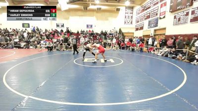 144 lbs Semifinal - Hiram Sepulveda, Berlin vs Harley Emmons, RHAM