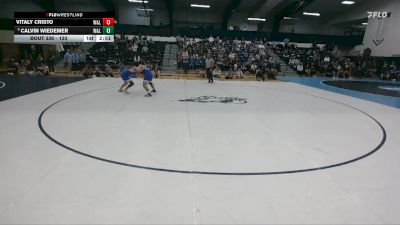 133 lbs Cons. Round 4 - Calvin Wiedemer, Washington And Lee vs Vitaly Cristo, Washington And Lee