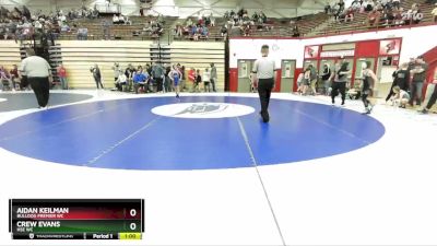 90-98 lbs Quarterfinal - Aidan Keilman, Bulldog Premier WC vs Crew Evans, HSE WC