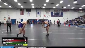 149 lbs Semifinal - Cristian Dixon, Cornell College vs Daniel Meeker, Loras
