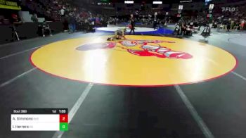 126 lbs Round Of 16 - Aiden Simmons, Bakersfield (CS) vs Issac Herrera, Del Oro (SJ)