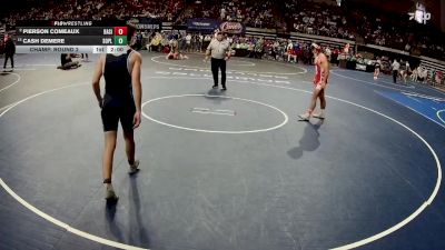 D 3 132 lbs Champ. Round 2 - Cash Demere, South Plaquemines vs Pierson Comeaux, Basile