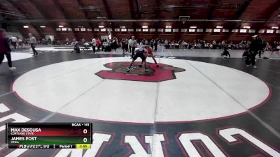 141 lbs Cons. Round 3 - James Post, Utica vs Max DeSousa, Cortland State