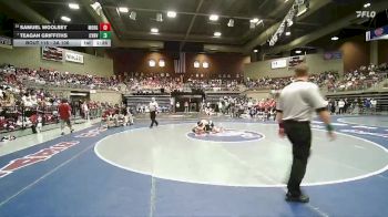 3A 106 lbs Quarterfinal - Teagan Griffiths, Canyon View vs Samuel Woolsey, Morgan