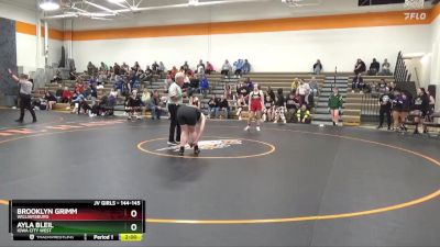 144-145 lbs Round 4 - Ayla Bleil, Iowa City West vs Brooklyn Grimm, Williamsburg