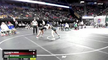 125 Class 1 lbs Semifinal - Elizabeth Riggs, Wright City vs Emmy Begemann, Fulton