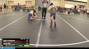 100 lbs Round 5 - David Hill, Elevate Wrestling Club vs Evan Lonergan, TCWC