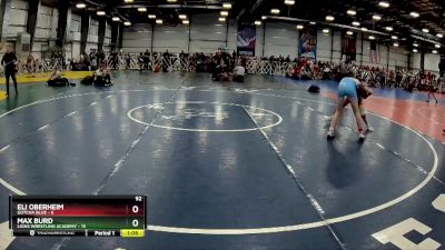 92 lbs Rd# 4- 2:00pm Friday Final Pool - Max Burd, Lions Wrestling Academy vs Eli Oberheim, Gotcha Blue