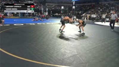 120 lbs Quarterfinal - Anthony Castillo, Central (CS) vs Edwin Sierra, Poway (SD)