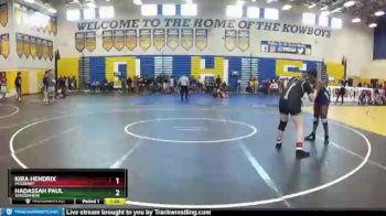 170 lbs Quarterfinal - Hadassah Paul, Windermere vs Kira Hendrix, Mulberry