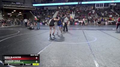 165 lbs Semifinal - McKenzie Eagle, Leavenworth Takedown Club vs Emma Blacketer, Marysville