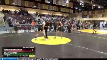 126 lbs 3rd Place Match - Alexander Newman, Servite High School Wrestling vs Brady Warren, California