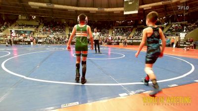 55 lbs Round Of 16 - Layten Marsh, M3 Wrestling Academy vs Julian Castillo, Adams City