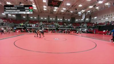 190 lbs Cons. Round 2 - Isaac Padilla, Coronado vs Johnnathan Lara, Weatherford