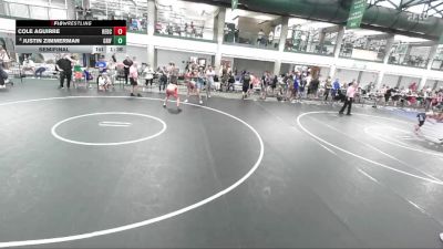 169-179 lbs Semifinal - Justin Zimmerman, PORTA/Havana vs Cole Aguirre, Fort Zumwalt Wrestling