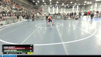 97 lbs Cons. Round 2 - Gabe Bassett, Cabinet Mountain Elite Wrestling Club vs Conner Brown, Sandpoint Legacy Wrestling Club