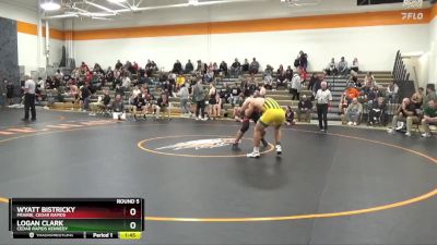 175-185 lbs Round 5 - Wyatt Bistricky, Prairie, Cedar Rapids vs Logan Clark, Cedar Rapids Kennedy