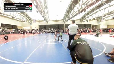 85 lbs Rr Rnd 1 - Cannon Inman, Wrecking Crew Wrestling Academy vs Shacoi Berry Jr., Orchard South K3