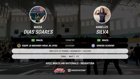 Annelize Silva vs Maisa Dias Soares 2025 ADCC Brazilian Nationals