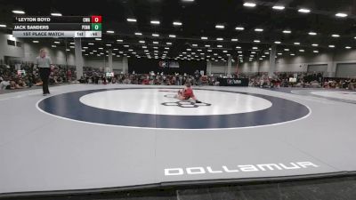 59 lbs 1st Place Match - Leyton Boyd, Contenders Wrestling Academy vs Jack Sanders, Pennsylvania