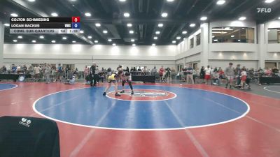 138 lbs Cons. Sub-quarters - Colton Schmiesing vs Logan Backus, Wave Wrestling Club