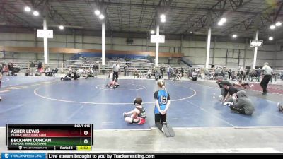 49 lbs Quarterfinal - Asher Lewis, Patriot Wrestling Club vs Beckham Duncan, Thunder Ridge Outlaws