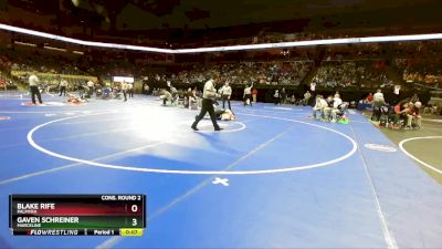 113 Class 1 lbs Cons. Round 2 - Blake Rife, Palmyra vs Gaven Schreiner, Marceline