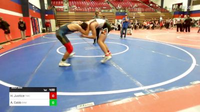 155 lbs Final - Hayden Justice, Tahlequah Wrestling Club vs Adrian Cobb, Raw Wrestling Club