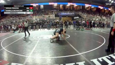 170 lbs Semifinal - Megan Preston, Wiregrass Ranch vs Isabella McFarlane, King