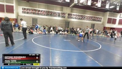 75+ Semifinal - Manu Tafisi, Charger Wrestling Club vs Antonio Rodgriquez, Fremont Wrestling Club