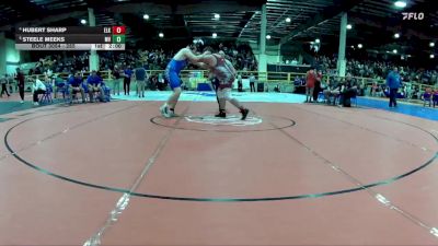 285 lbs Quarterfinal - Steele Meeks, Moapa Valley vs Hubert Sharp, Elko