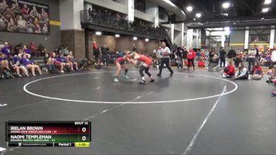 148 lbs Round 2 (16 Team) - Irelan Brown, Grand View Wrestling Club vs Naomi Templeman, Braided Brutes Wrestling