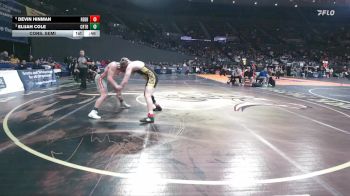 5A Boys 215 lbs Cons. Semi - Elijah Cole, Crater Boys vs Devin Hinman, Redmond Boys