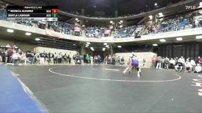 95 lbs Champ. Round 3 - Monica Alvarez, Unattached vs Jhayla Lawson, Unattached