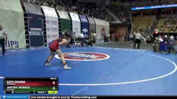 135 lbs Champ. Round 1 - Amitira McNack, Clinton vs Kate Grubbs, Sikeston