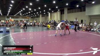 113 lbs Placement (4 Team) - Landon Higginbotham, BHWC/Duval Elite vs Liam McKinney, Patriot WC Red