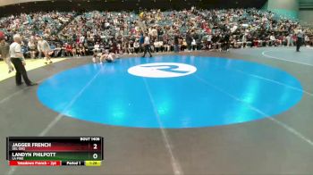 132 lbs Semifinal - Landyn Philpott, La Pine vs Jagger French, Del Oro