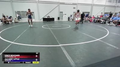 157 lbs Quarters & 1st Wb (16 Team) - Vince Bouzakis, Pennsylvania vs Zachery Little, Tennessee