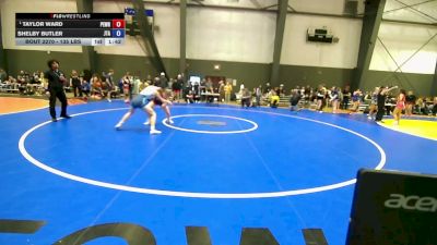 135 lbs 1st Place Match - Taylor Ward, Peninsula Wrestling vs Shelby Butler, Jimenez Trained Academy