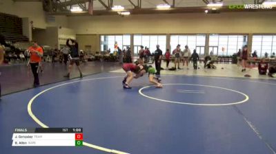 126 lbs Final - Jaxson Gonzalez, Team Texas MS vs Brian Allen, SuperKids-Terps MS