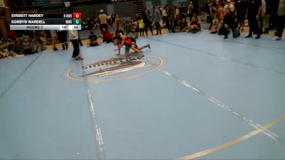 87-91 lbs Round 2 - Everett Hardey, RWC - Roy Wrestling Club vs Korbyn Wardell, Morgan Wrestling Club