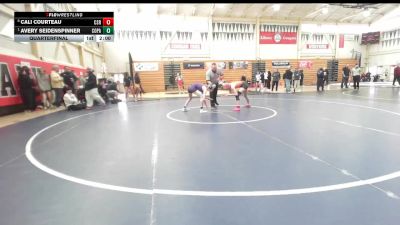 100 lbs Quarterfinal - Avery Seidenspinner, College Park vs Cali Courteau, California (San Ramon)