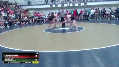 175 lbs Semis & 3rd Wb (16 Team) - Caysen Fisher, South Effingham vs Nick Ruis, North Forsyth