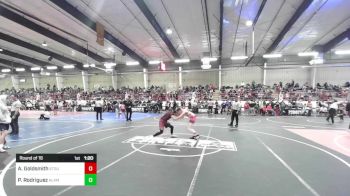 116 lbs Round Of 16 - Aiden Goldsmith, Stout Wrestling Academy vs Pablito Rodriguez, Alamosa