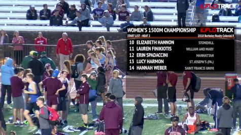 Women's 1500m, Heat 2